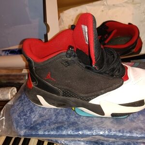 Black and Red Athletic Sneakers